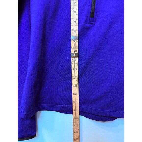 Nike PRO Women's 1/4 Zip Bright Blue Dri Fit Top - Size Medium - Picture 13 of 13